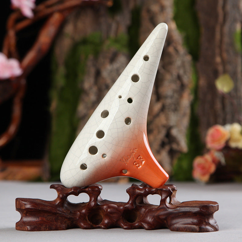 12-hole treble F-gradient ocarina
