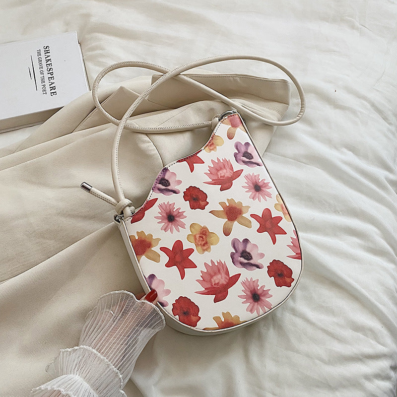 National Style Oil Painting Bag Women's Niche Design