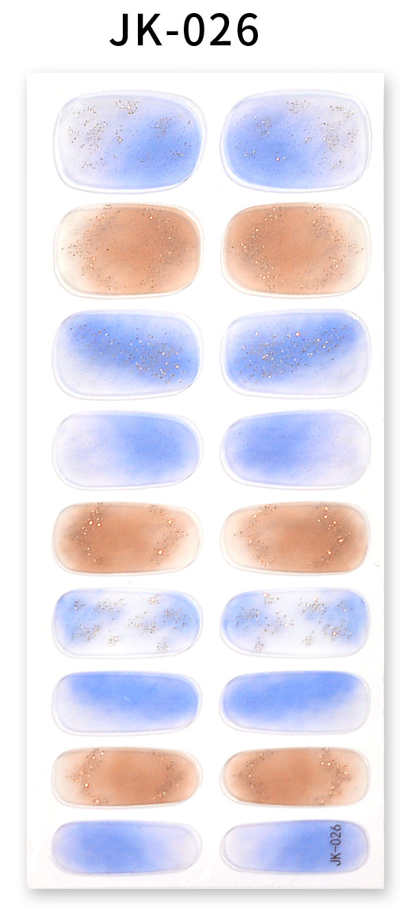 Gel Nail Stickers Bronzing 3D Nail Sticker