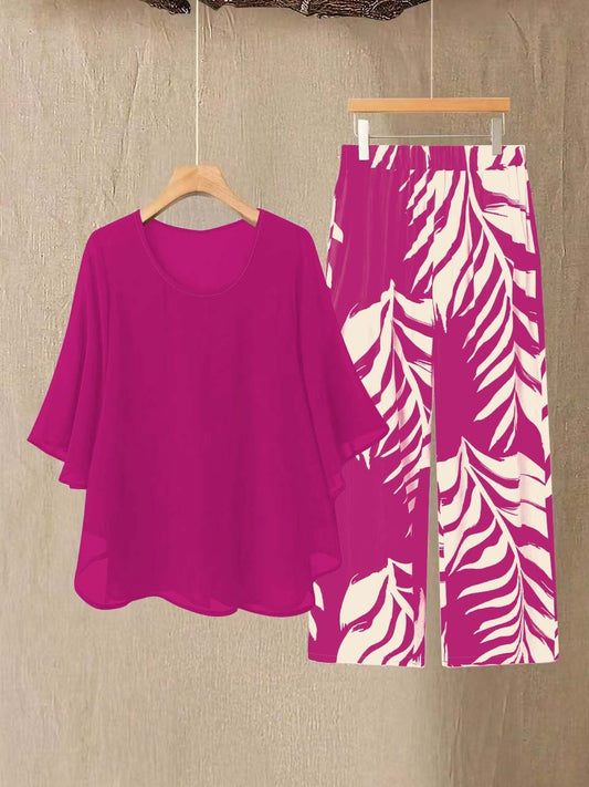 Women's Chiffon Fashionable Elegant Loose Suit
