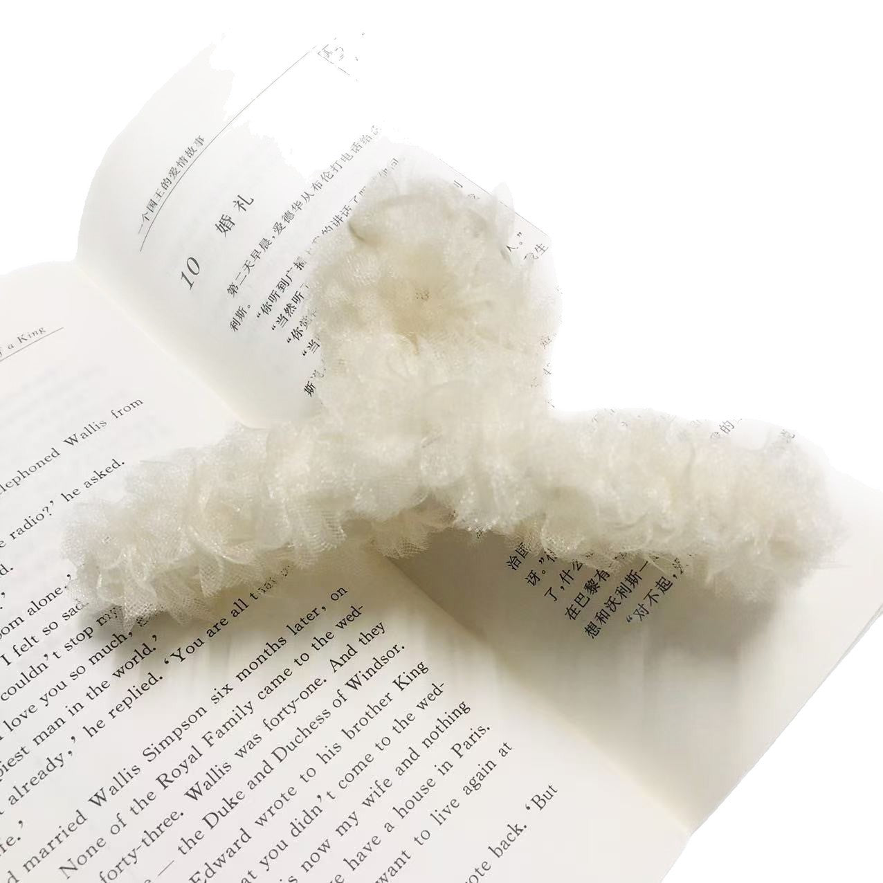 Handmade All-match Hair Clip With Lace Trim