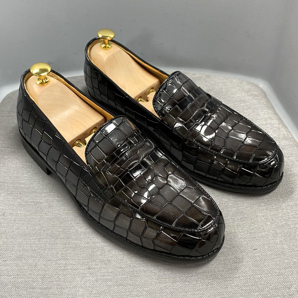 Men's Leather Casual Shoes Breathable Full Grain Leather Cowhide