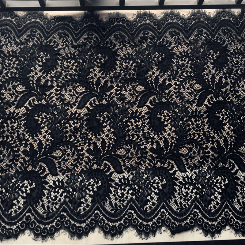 Embroidery Hollow Lace Skirt Hem Fabric