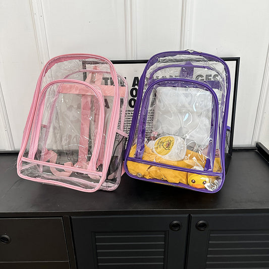 PVC Backpack Transparent Waterproof Backpack