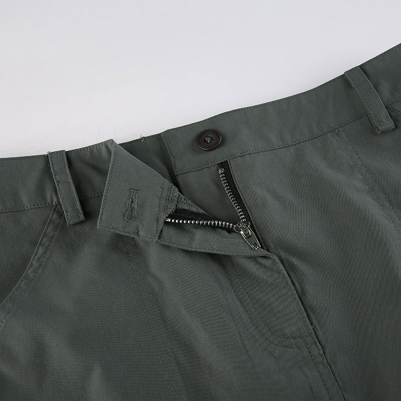 European And American Street Retro Split Skirt