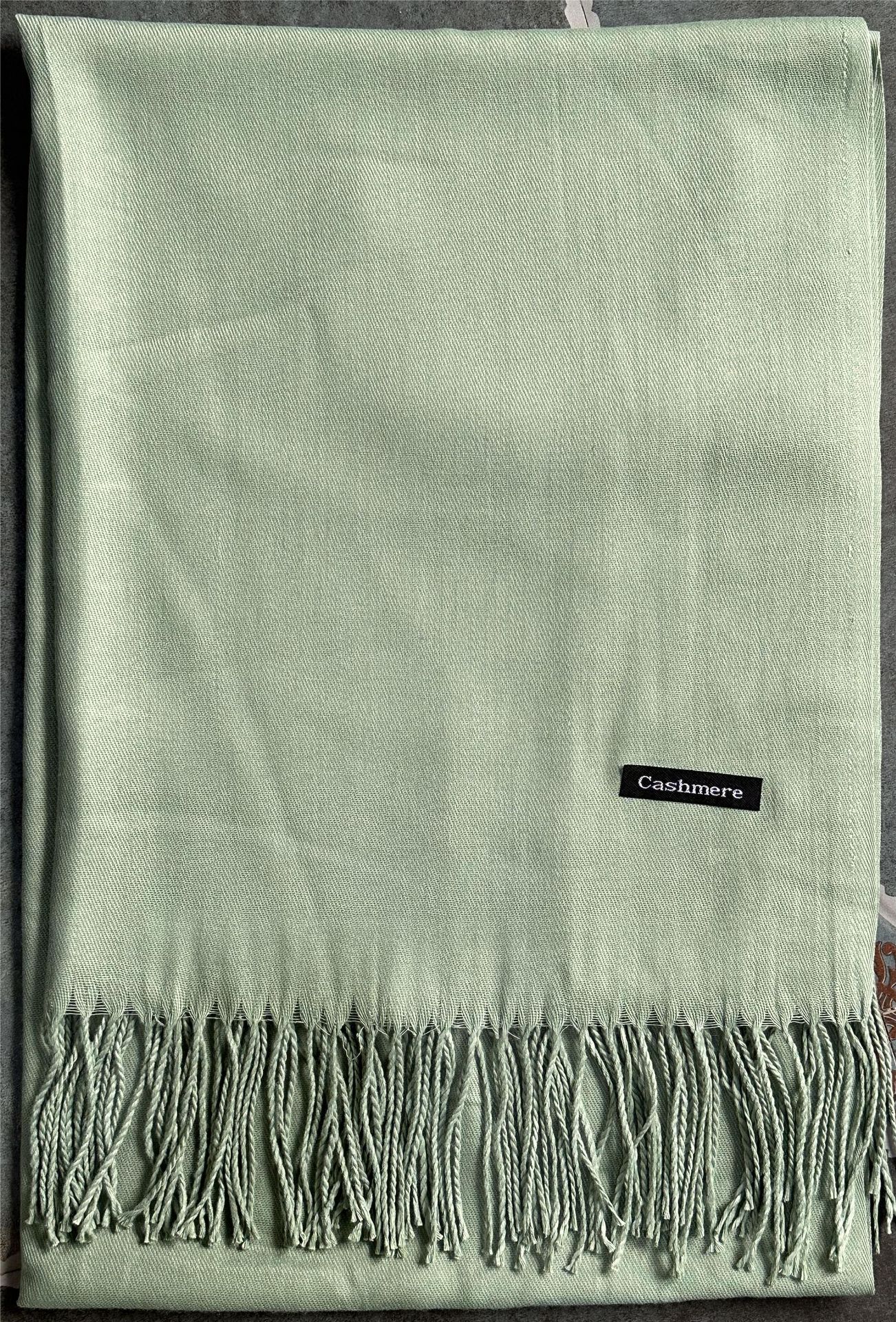 Solid Color Artificial Cashmere Scarf Female 220g Warm Shawl
