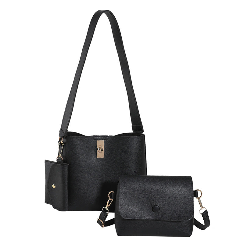 Håndskuldertaske i vestlig stil, tredelt crossbodytaske