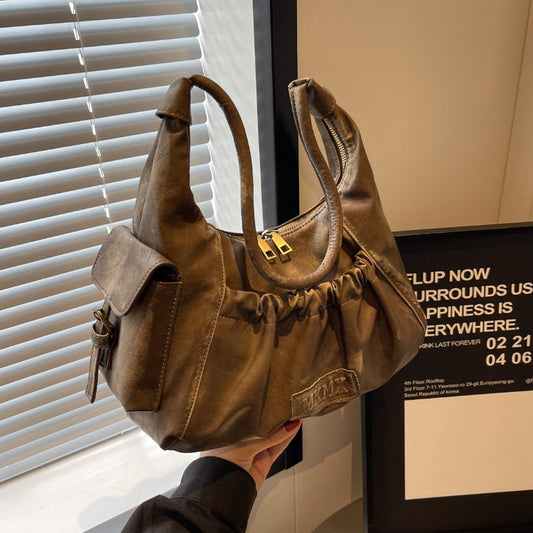 Retro Old Money Style With Fashion Shoulder Underarm Bag