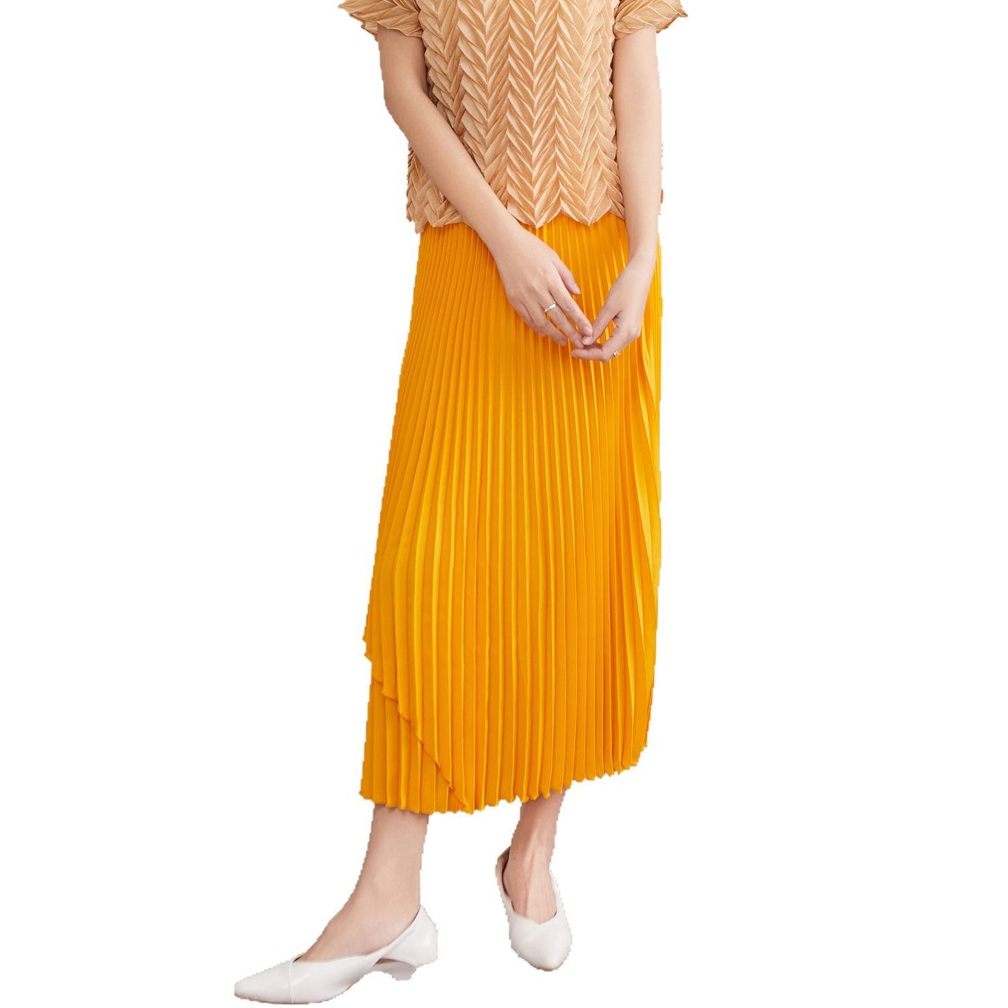 Women's Pleated Skirt High-end Drape