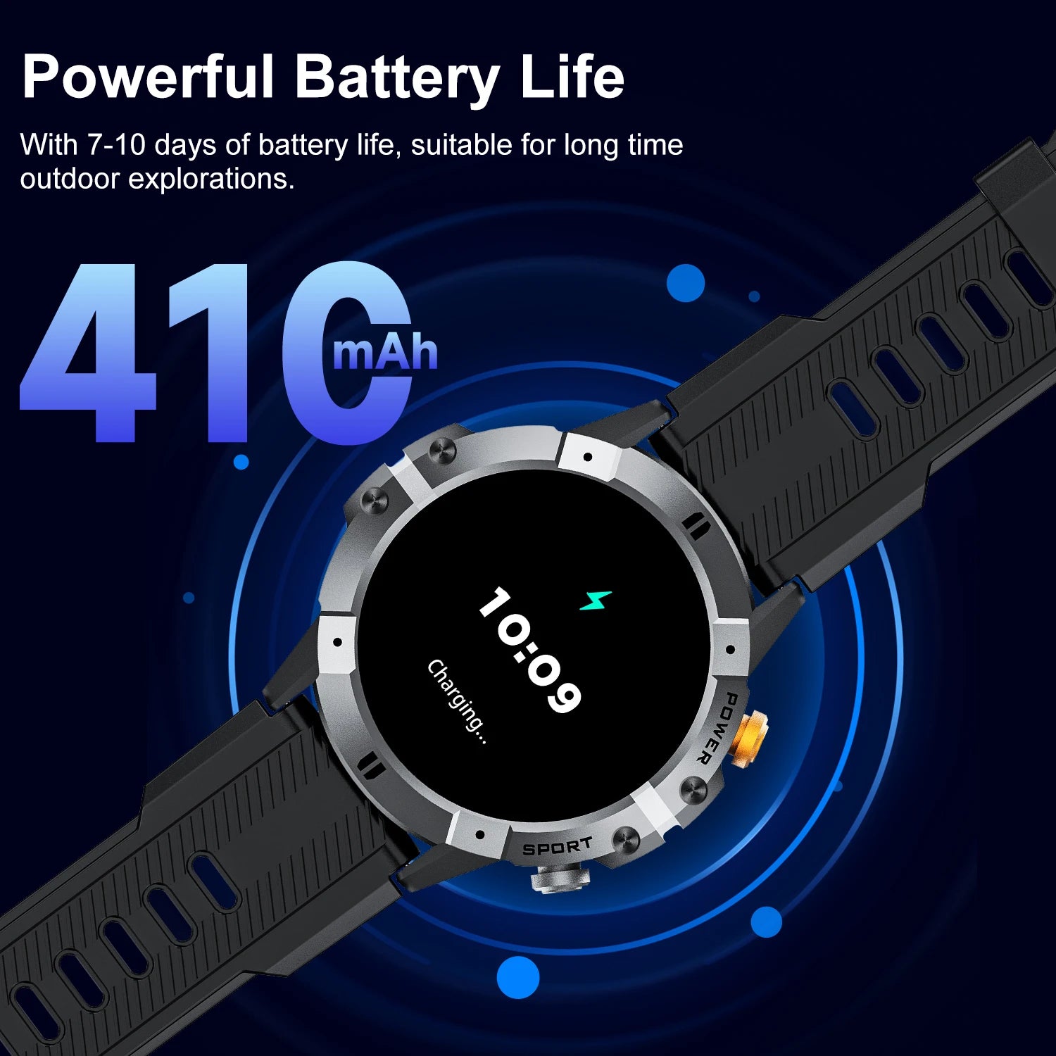 Outdoor Sports Smart Watch Men Bluetooth Call AI Voice Assistant Heart Rate Monitor Fitness Tracker 1ATM Waterproof Smartwatch