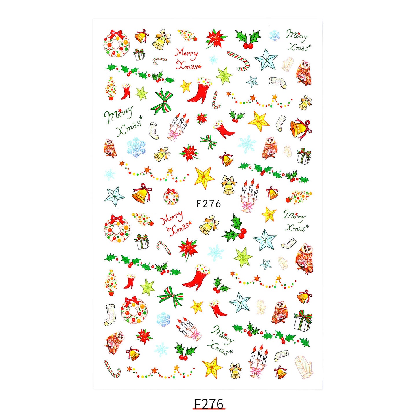 New Nail Sticker Santa Claus Decal Strap Adhesive