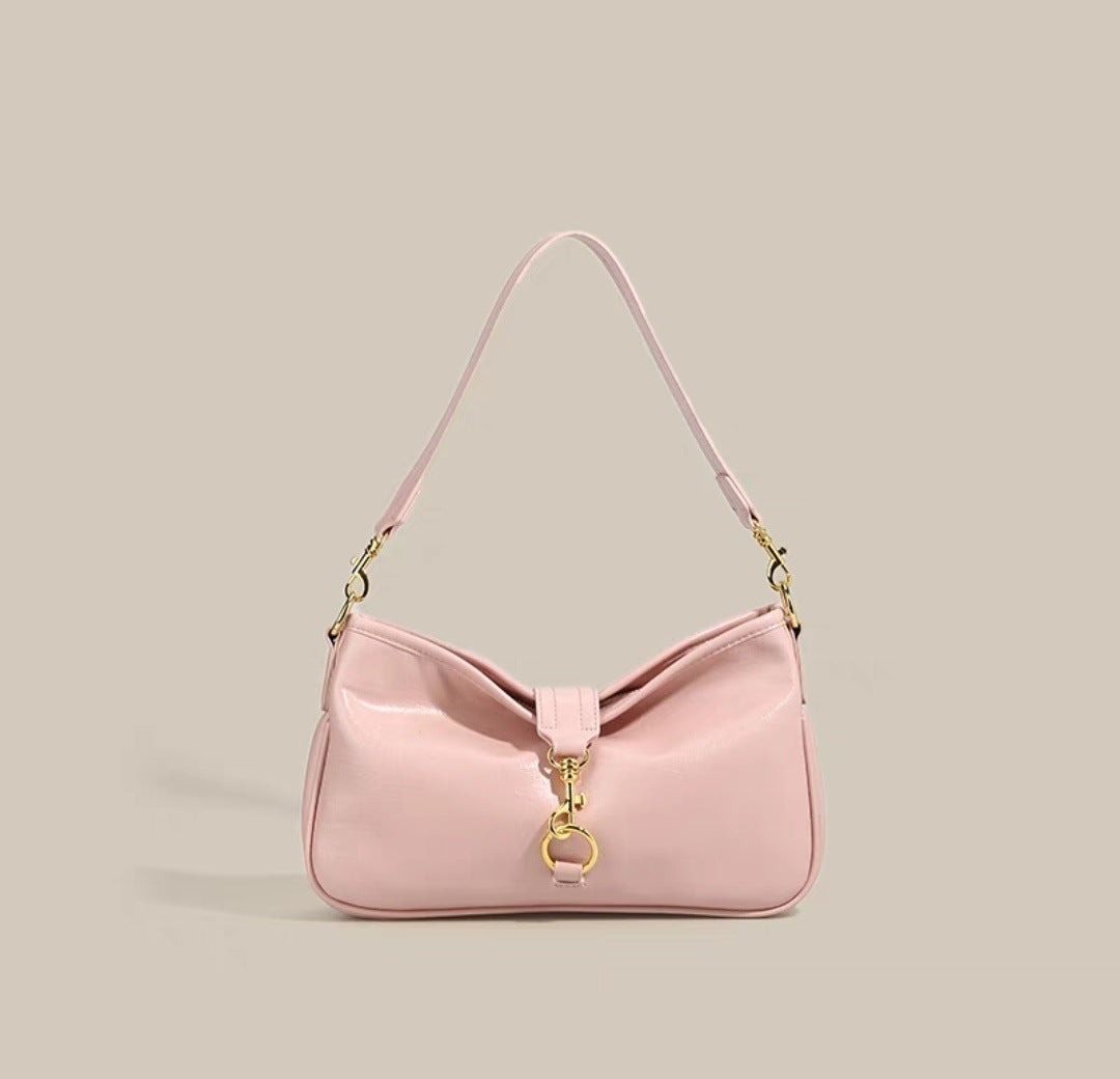 Commuter Underarm Bag All-match Solid Color Crossbody