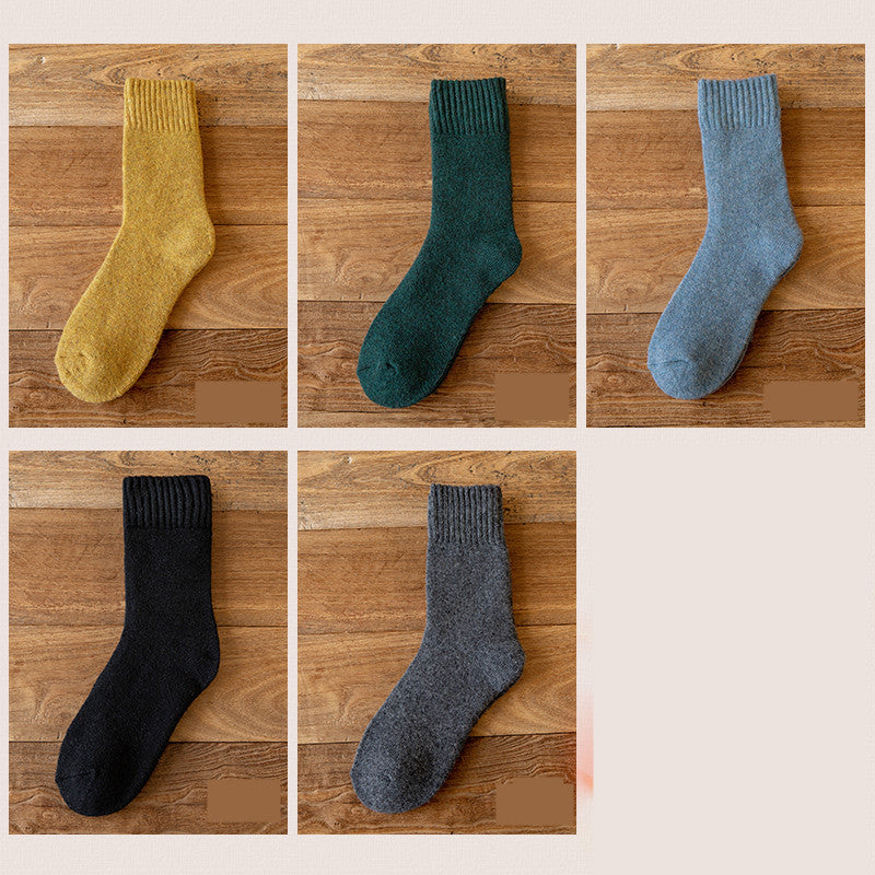 Plus Velvet Thick Warm Towel Long Tube Cotton Socks