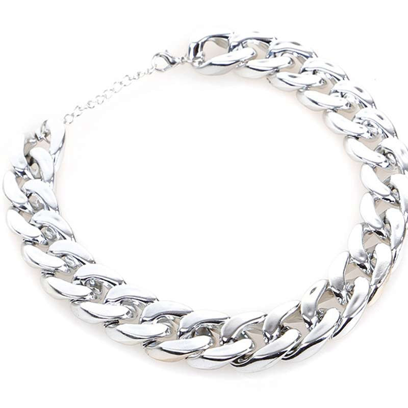 Dog Gold Color Chain Chain Buckle Small And Medium Size Dog Collar Pet Necklace Ornament
