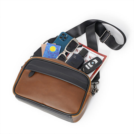 Fashion Messenger Men's Camera Bag Trendy Large Capacity