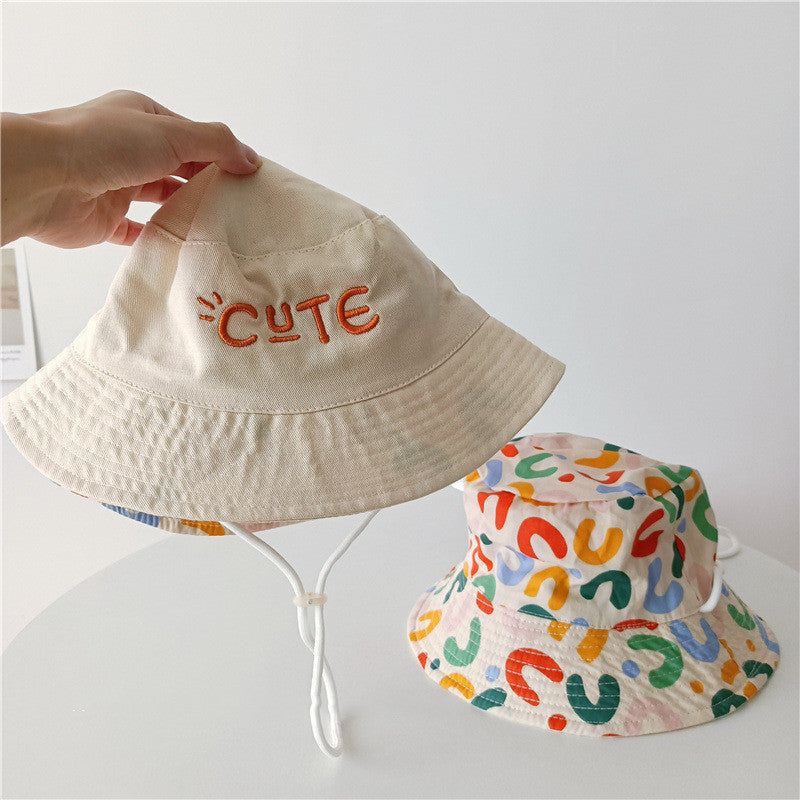 Letter Double Sided Printed Children's Cap