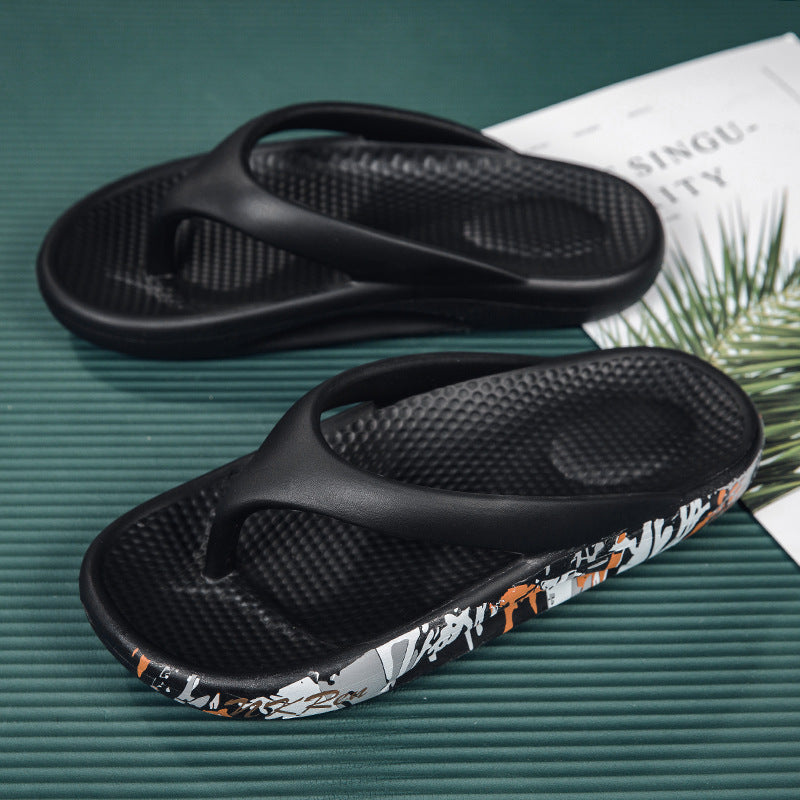 Women's Thick-soled Flip-flops Outdoor Slippers