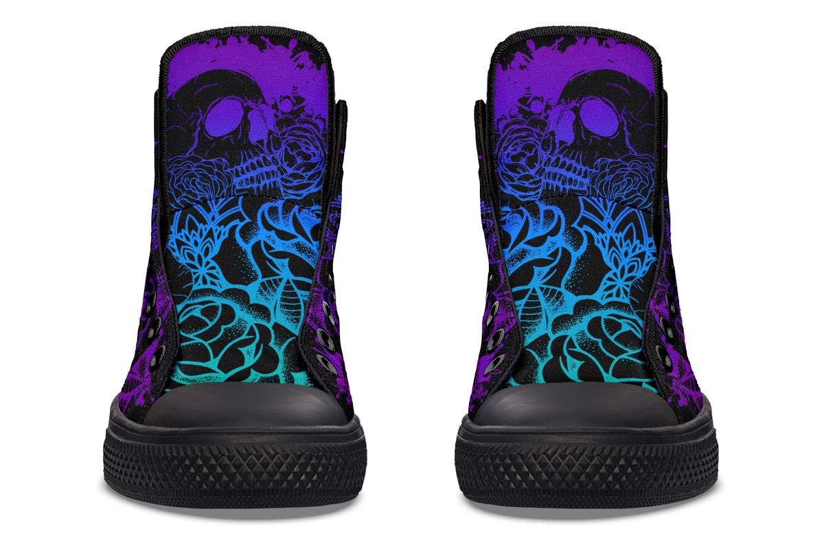 Printed Couple High-top Canvas Shoes