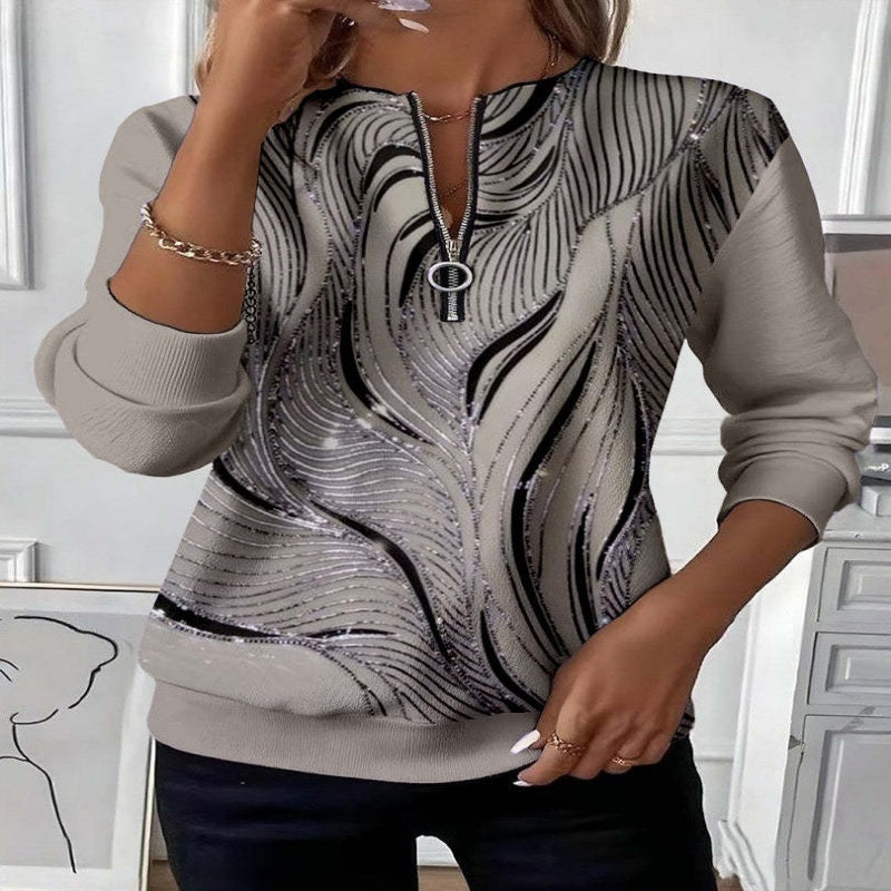 Europe And America Cross Border AliExpress St Patrick's Day Long Sleeve Christmas Print Raglan Sleeve Long Sleeve Women Sweater 461