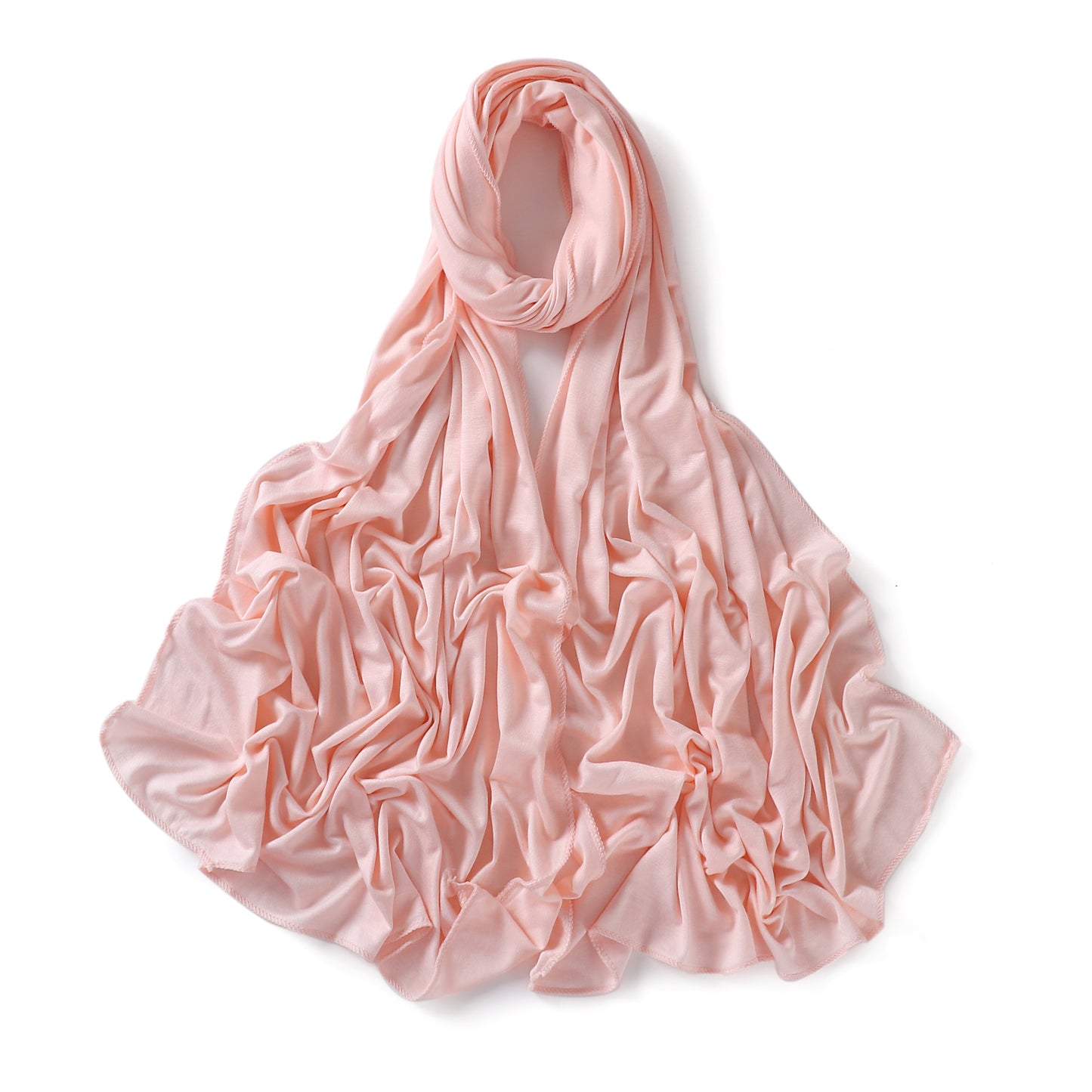 Colors Solid Color Modal Scarf Small Size Monochrome Jersey Veil Mercerized Cotton Scarf