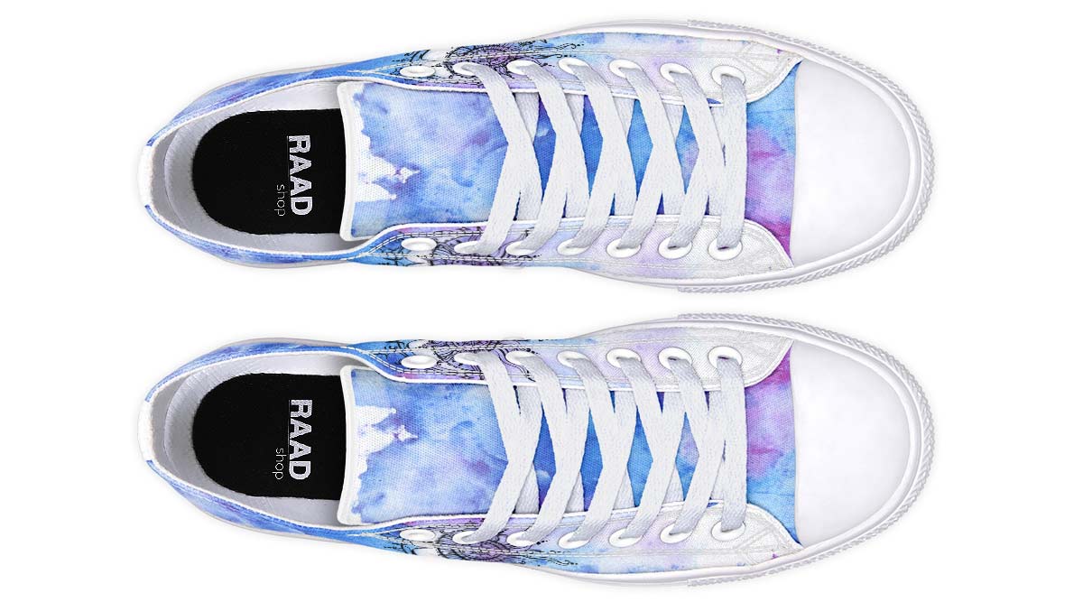 Fashion Print Couple Low-Top Canvas Shoes