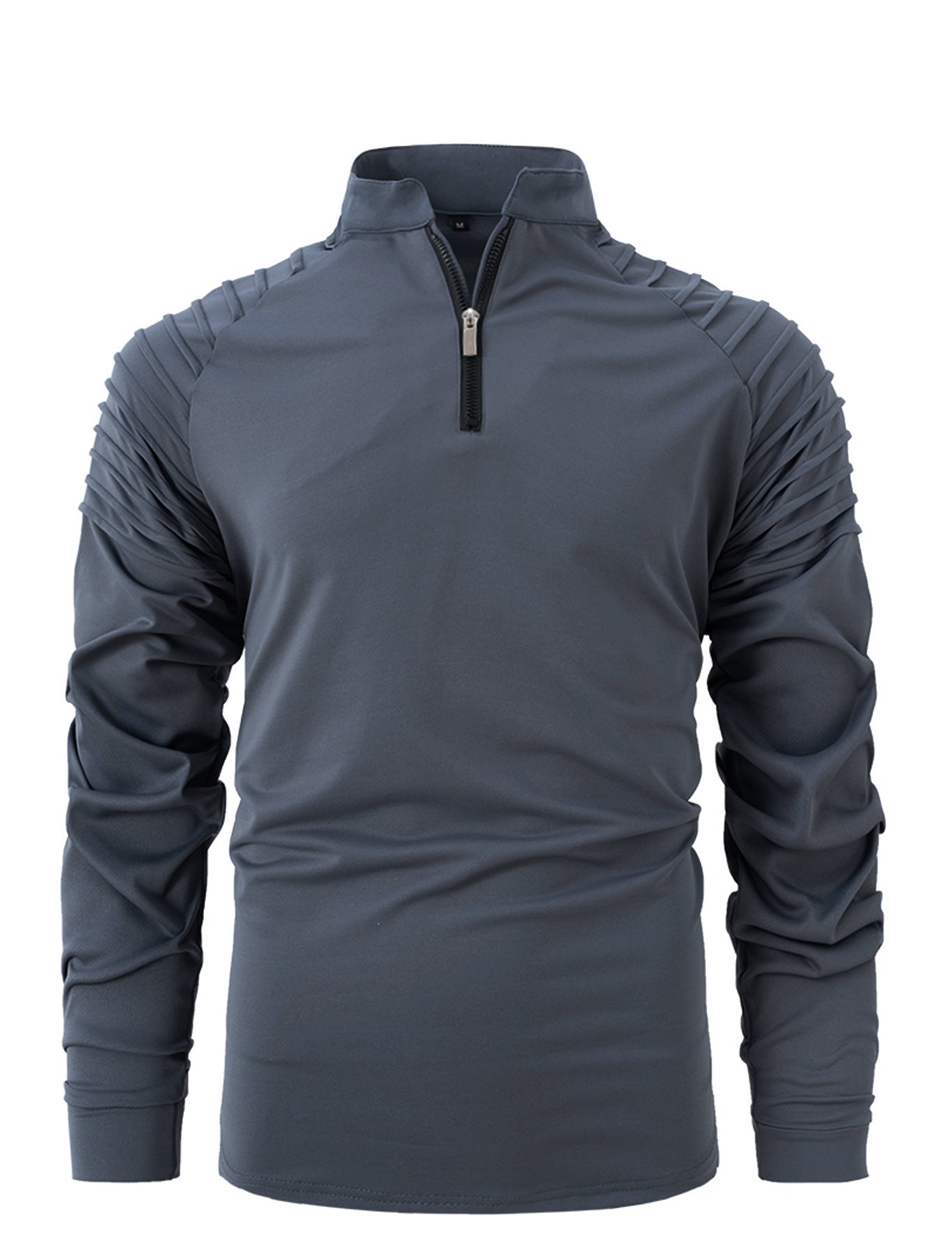 Spring And Autumn Men's POLO Zipper Sports Polo Shirt