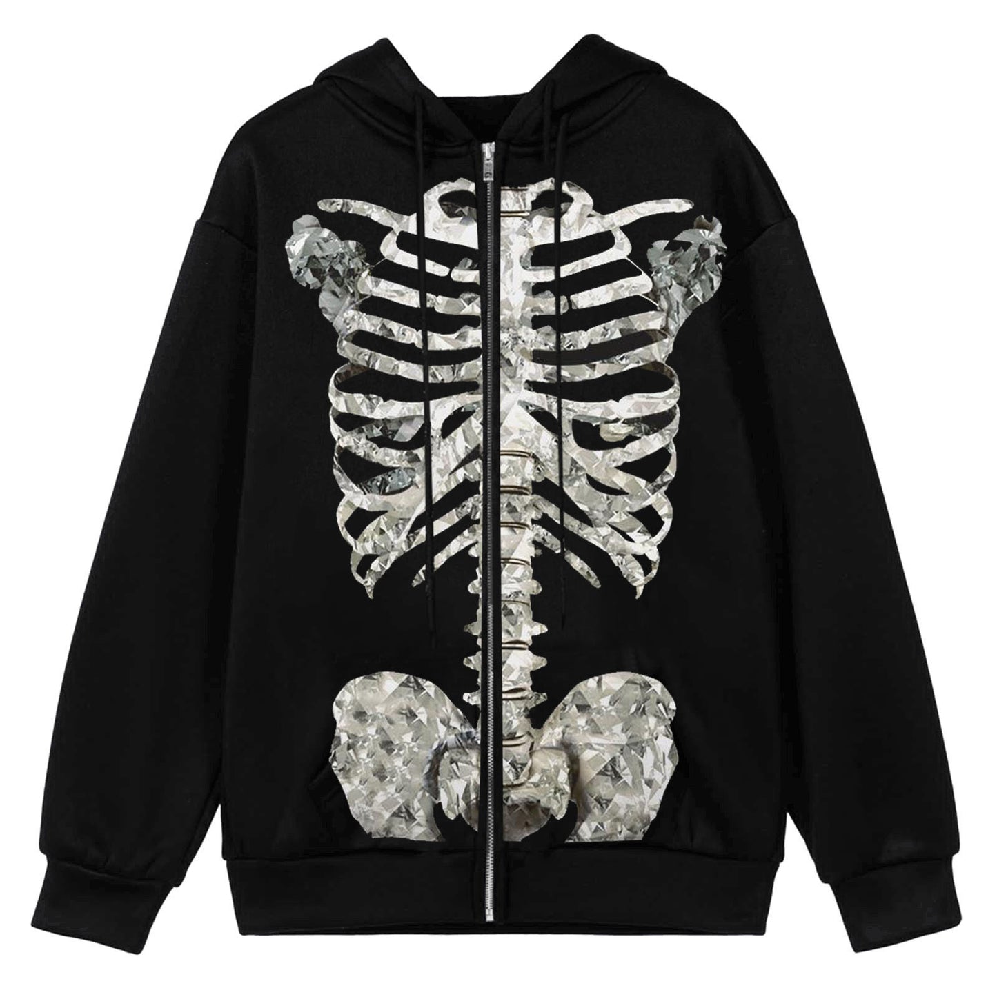 Halloween Women's Casual Fashion Butterfly Hot Drill Hoodie