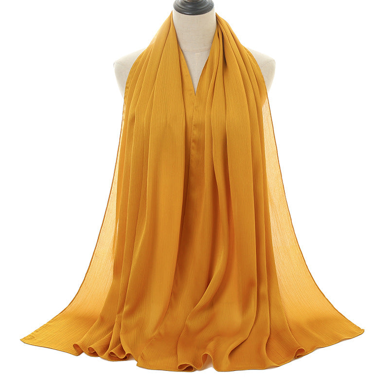 Natural wrinkle monochromatic national headdress