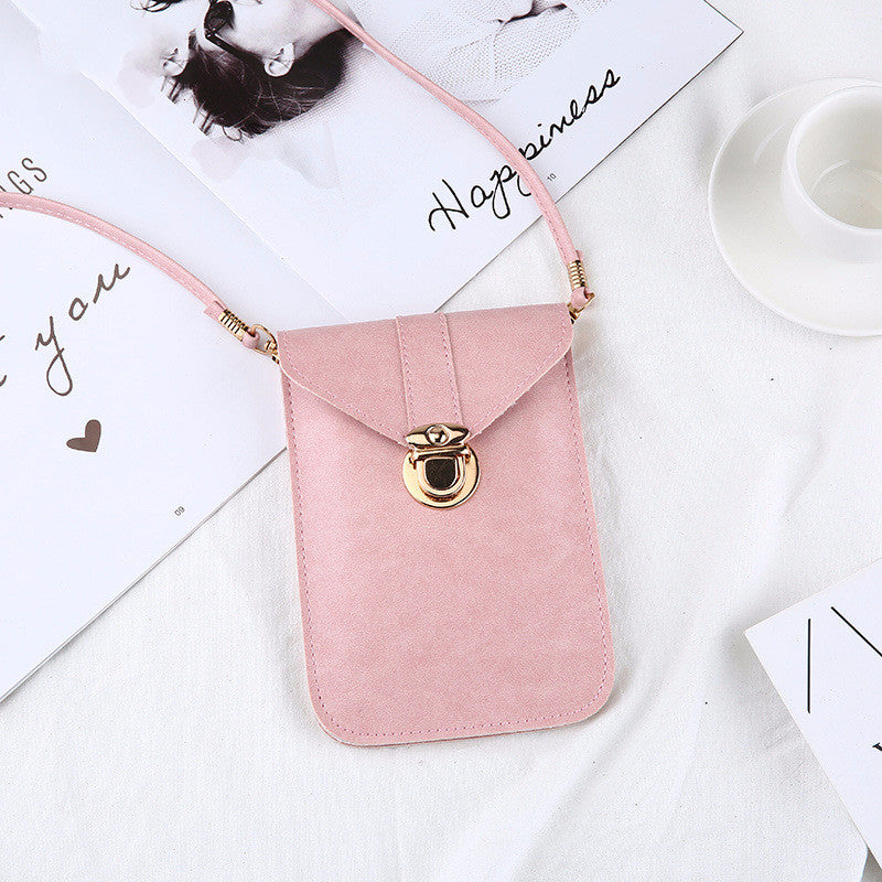 Korean double-layer retro phone bag