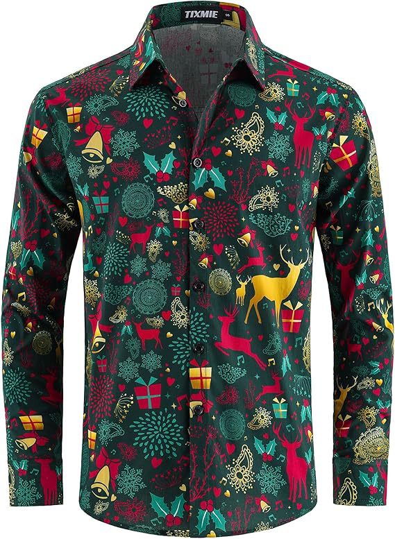 Beach Floral Mens Long-sleeve Shirt