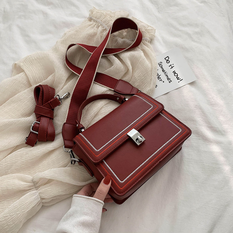 All-match crossbody small square bag