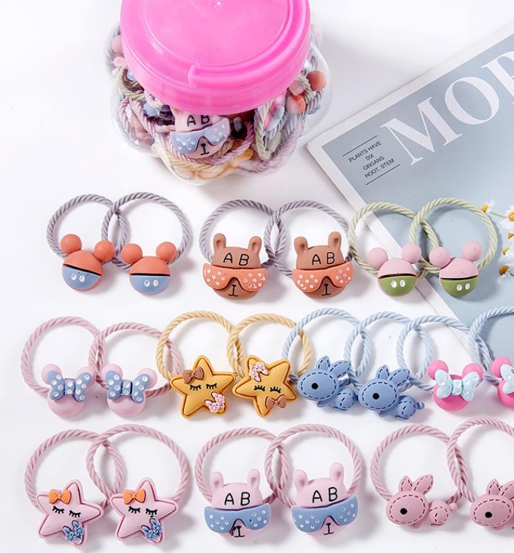 Rubber band hair tie hair baby headband