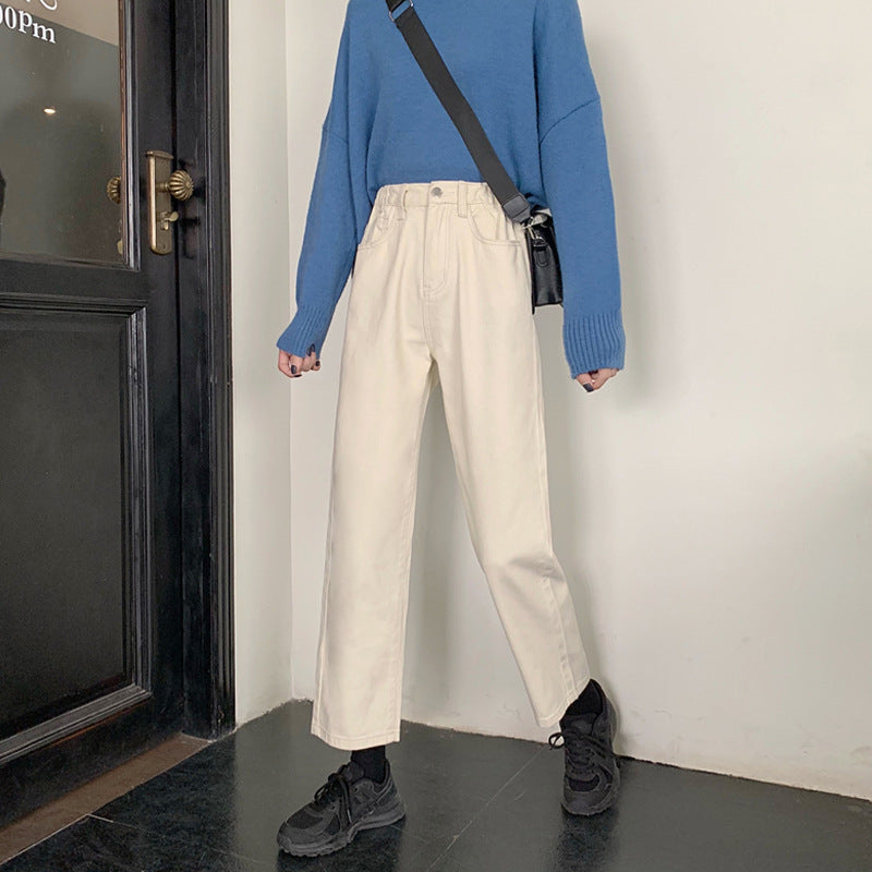 Loose straight wide leg pants