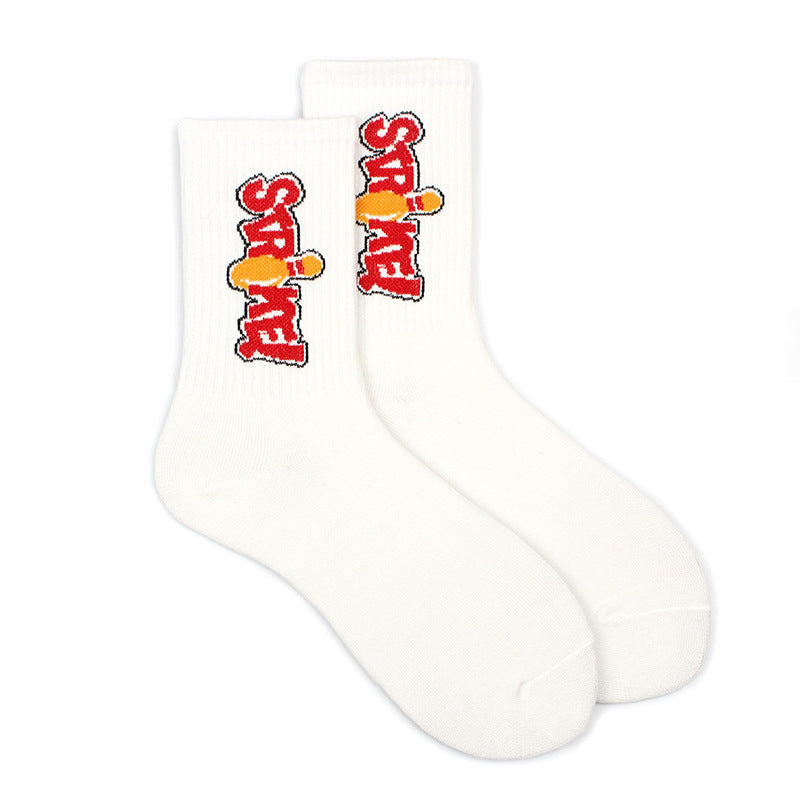 Street Men's Hip-hop Basketball Socks College Style