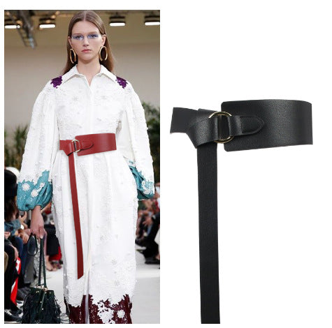 Women's jelly texture decorative belt