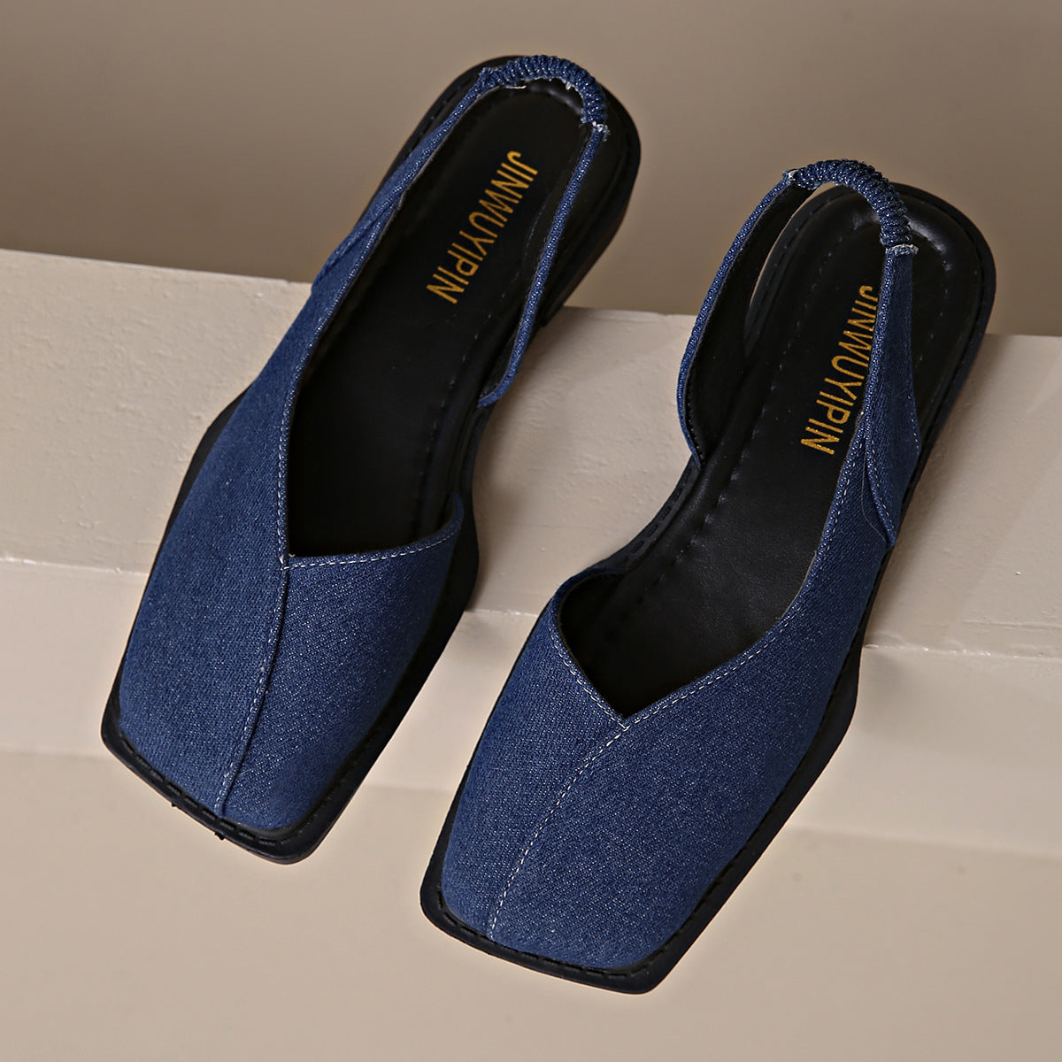 New Women's Closed-toe Square-toe Sandals