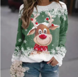 Women's Long-sleeve T-shirt With 3D Print