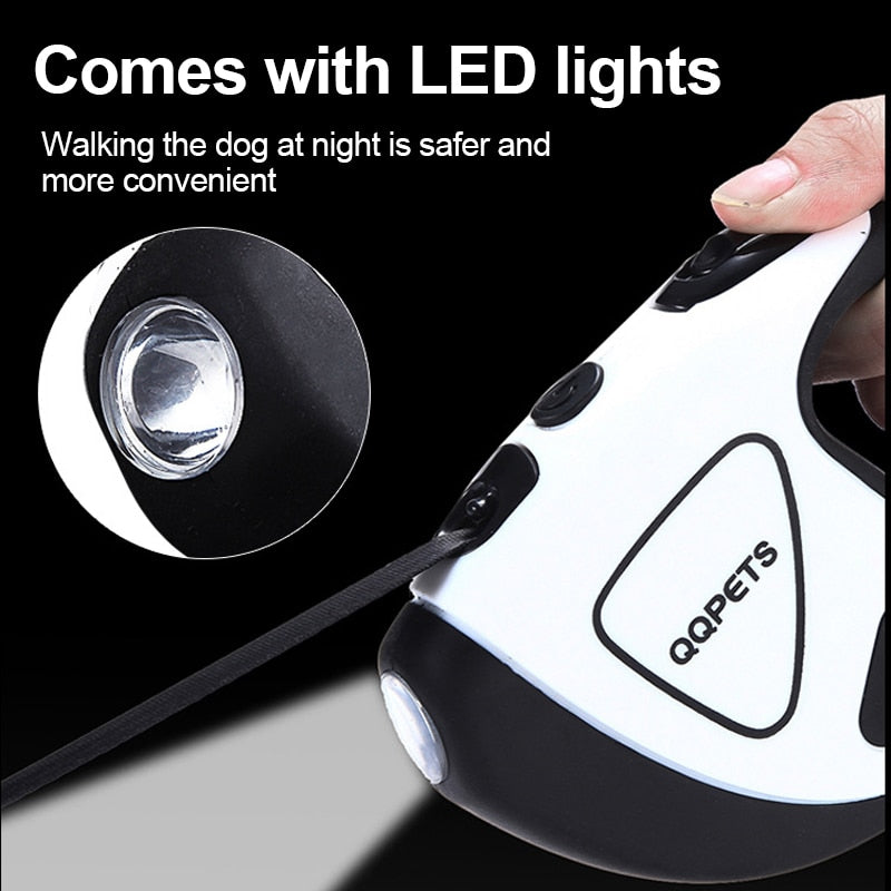 A new type of retractable traction rope for walking dog tractor with light