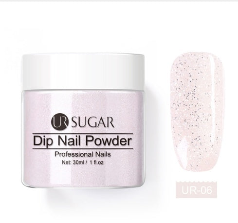 UR nail infusion powder fransk neglepudder glitter neglegødning fugtgivende pudder dyppepulver