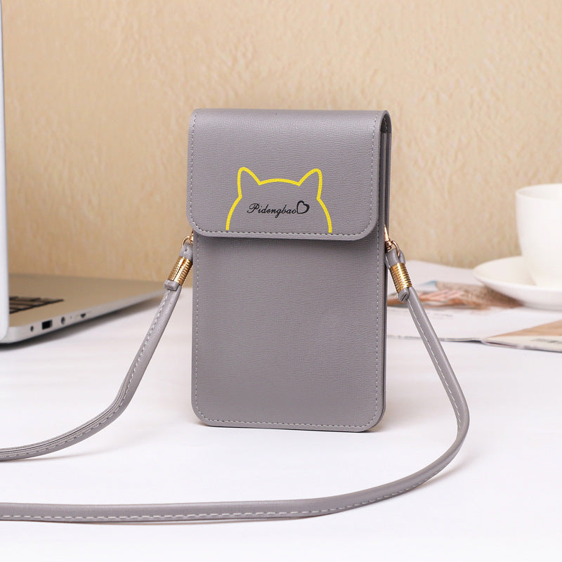 Crossbody-taske til telefon med touchskærm