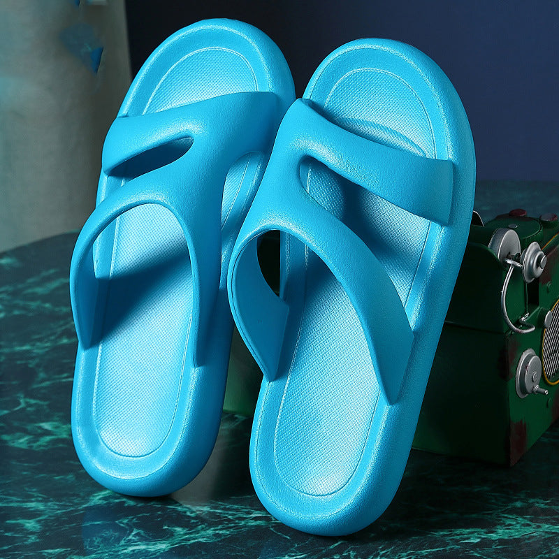 Non-Slip Deodorant Thick-Soled Bath Indoor Slippers Female Summer