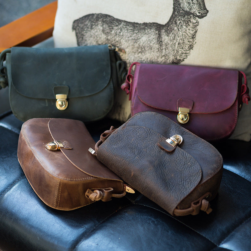 Women's Plug Lock Small Single Shoulder Cross-body Phone Bag