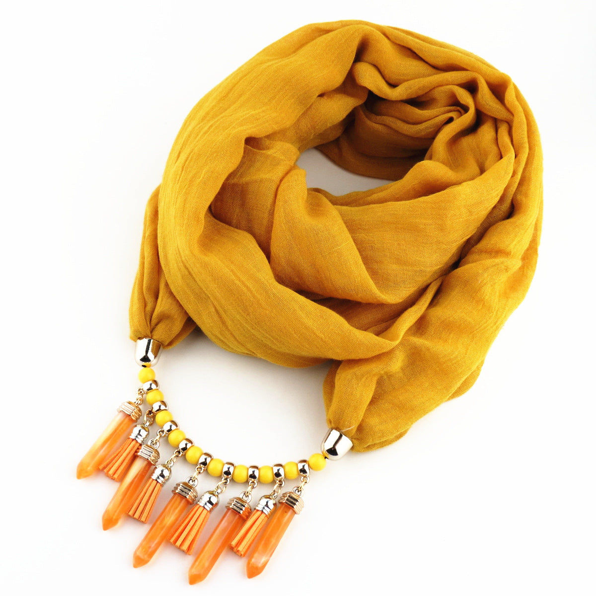 Fashion Cotton And Linen Scarf Korean Velvet Pendant TR Cotton Foreign