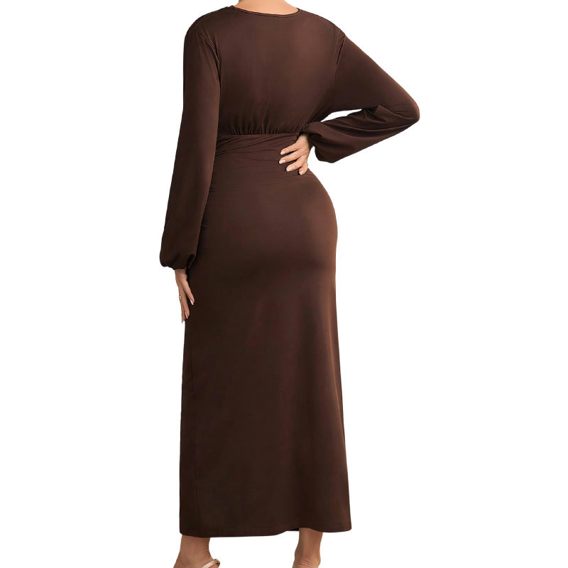 Maternity Pleats Sheath Long Skirt