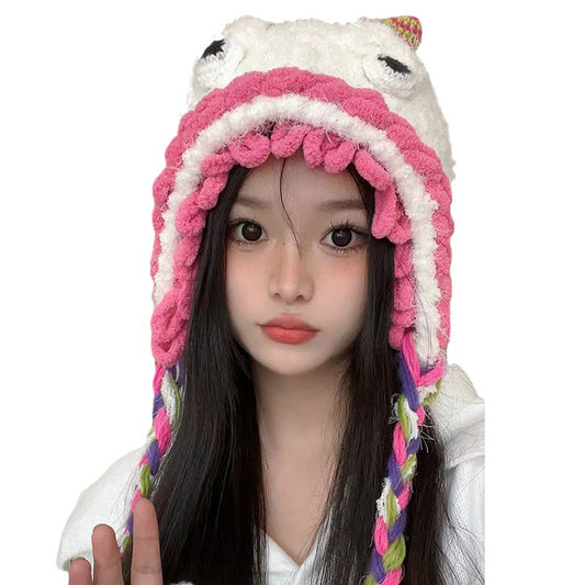 Funny Cute Japanese Ear Protection Cycling Hat