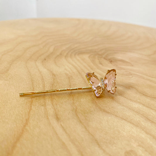 Autumn and winter new style Elf jelly butterfly one word clip hairpin