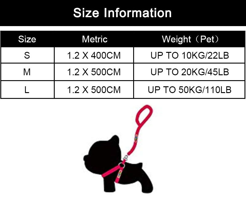 Dog Automatic Retractable Traction Rope Reflective Walking Rope