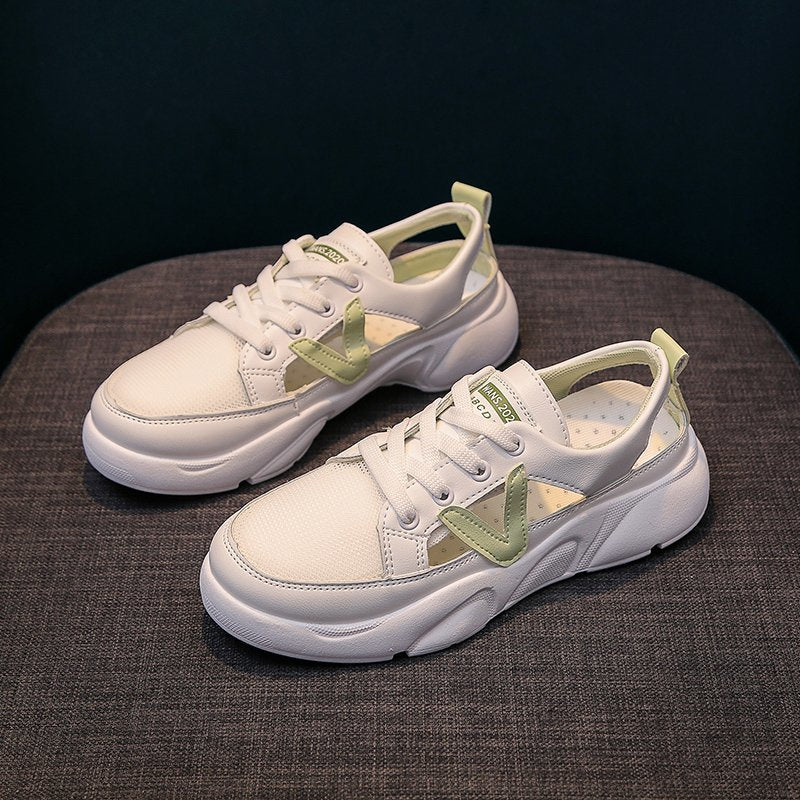match Casual Sporty Flade Sandaler med Mellemhøj Hæl