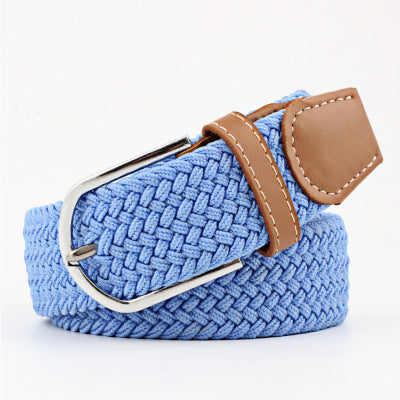 Canvas stretch woven belt