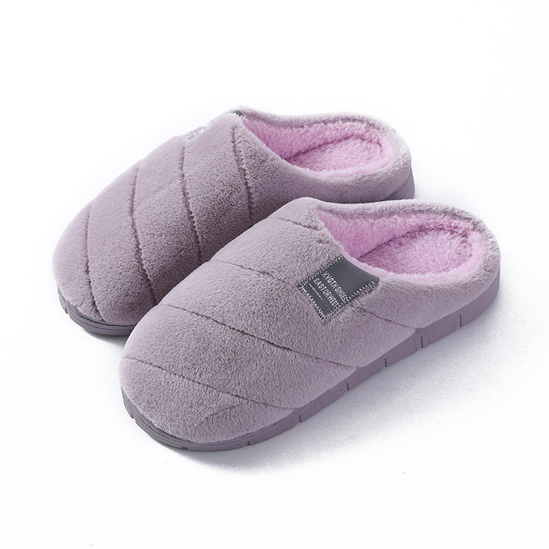 Cute non-slip thick-soled warm home cotton slippers